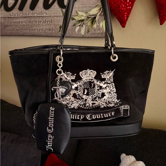 Juicy Couture Black Scotty Tote Bag UK release - Picture 2 of 8